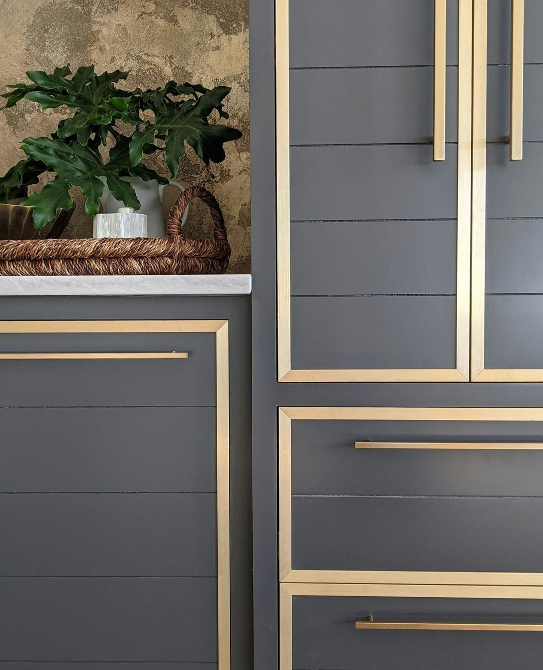 Brass Wrapped Cabinetry